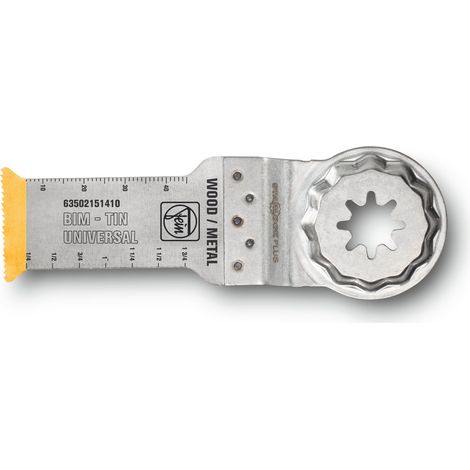FEIN Sägeblatt E-Cut Bi-Metall mit TiN-Beschichtung, Länge 60 mm, Breite 28 mm, VE 3