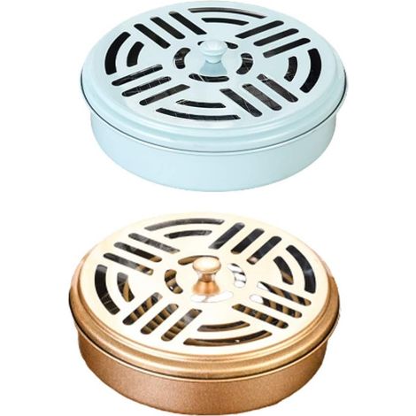 Mosquito Holder Stainless Steel Mosquito Holder Bracket Stainless Steel Mosquito Holder With Cover For Home Outdoor Mosquito Coil Holder For Mosquito Coils 2 Pieces (1/5)