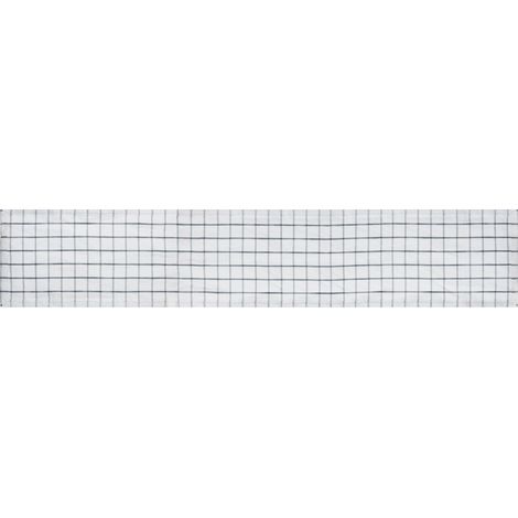Chemin de Table en Coton et Lin, Chemin de Table Blanc à Carreaux, 230 x 33cm Chemin de Table Naturel pour Salle à Manger Rustique, Lavable en Machine (1/5)
