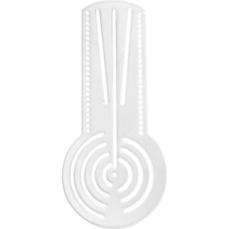 Règle à dessin en acrylique transparent avec graduations pour (1/5)