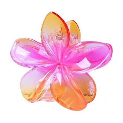 Fermaglio per capelli XL con fiore sfumato estivo 7,5 x 8 cm SP322 (1/5)