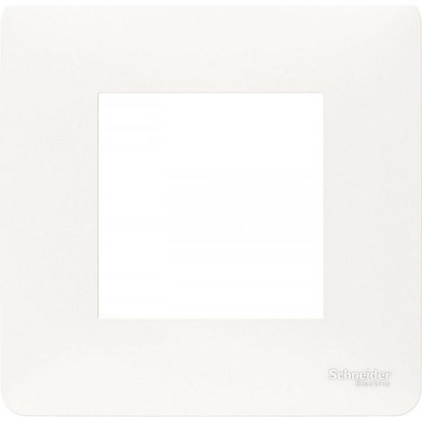Schneider NU200218 Unica Studio - Placa de cubierta - Blanco - 1 estación