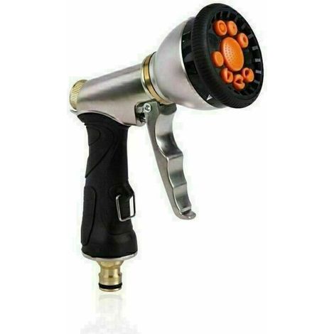 Garden Spray Gun, 9 Spray Modes, Brass Connection, for Vehicles, Car Wash Sprayer, Gardening, Easy to Use (1/5)