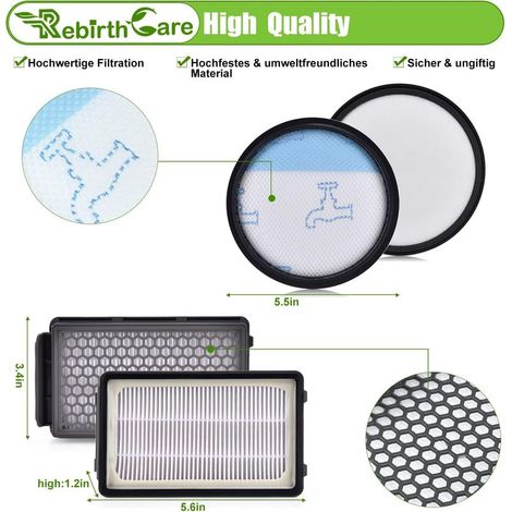 3 Filtres HEPA pour Aspirateur Rowenta ZR005901 Moulinex Tefal Compact Power Cyclonic Force Filtre Remplacement RO3731EA RO3753EA RO3786EA RO3798EA RO3718EA RP3721EA Filtri Accessoires H508 (1/5)