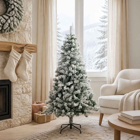 vidaXL Albero di Natale artificiale 120 cm PVC e Acciaio (1/5)