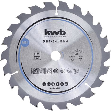 kwb  586157 Hartmetall Kreissägeblatt 184 x 16 mm  1 St.