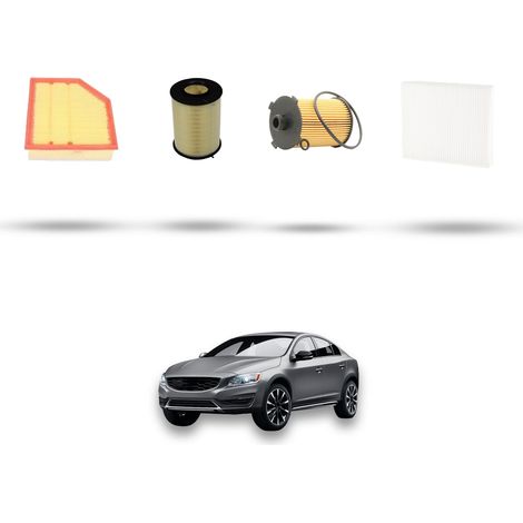 Kit tagliando 4 filtri compatibile con Volvo S60 II V60 Cross Country 2.0 D5 165kw dal 2015 (1/5)