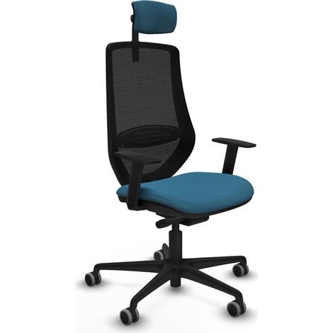 Piqueras y Crespo Mardos chaise bureau noir vert pétrole (1/3)