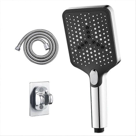 Douche portable de camping pour salle de bain, kit de robinetterie accessoire, ensemble de douche extérieure avec pommeau, matériel de voyage, équipement sanitaire nomade, 5 pièces. (1/5)
