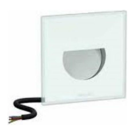 Pin kit 04 q asymetrische led 2w warm licht 3000k aluminium weisse farbe ll1251123