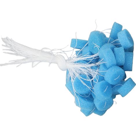 Lot de 50 bouchons d'oreille souples et portables en éponge pour appareils auditifs, accessoires pour personnes âgées, XL bleu