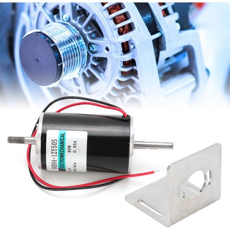12V DC Hochgeschwindigkeits-Miniaturmotor XD60D94-12Y-50S 80W, vorwärts und rückwärts, doppelte Abtriebswelle, Drehzahlregelung, leiser Betrieb, mit Halterung. (1/5)