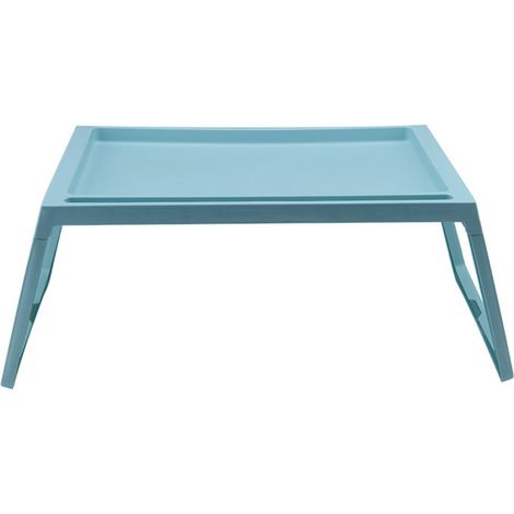 Tablette pour Lit Léger et Portable, Table de Travail pour Ordinateur Portable, Bureau d'Écriture Mini Bleu (1/5)