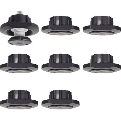 SOTECH Möbelfuß Höhenversteller für Ø 30 mm Topfbohrung, Höhenverstellung 10 mm Tragkraft 175 kg pro Stück, Hersteller: Italiana Ferramenta , 8 Stück (1/5)