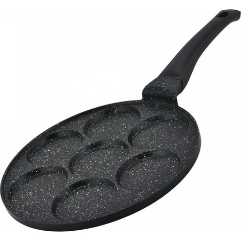 Herzberg HG-CP267HO : crêpière de 26 cm à revêtement marbré - 7 fentes simples (1/5)