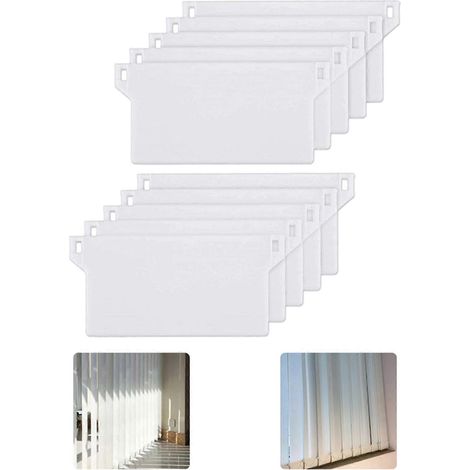 Plaque de base en plastique 127 mm, lot de 10, poids inférieurs pour stores verticaux portables (1/4)