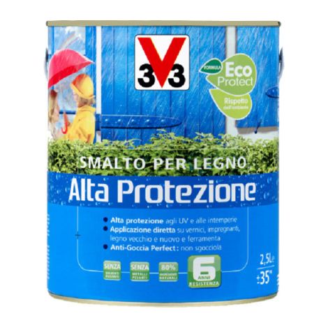 SMALTO LEGNO ALTA PROTEZIONE 2,5LT VERDESMERALDO (1/2)
