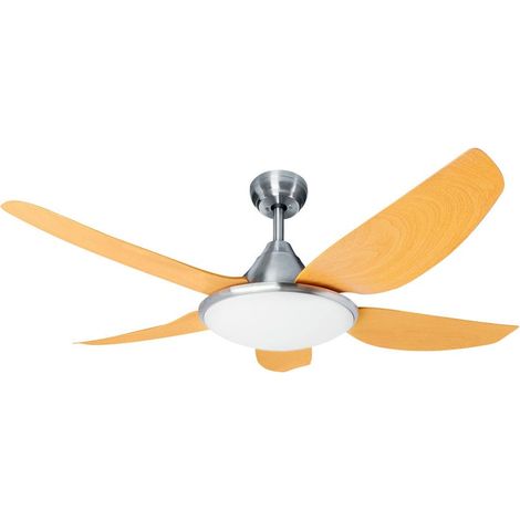 KÜKEN verchromter LED-Deckenventilator 65W (1/3)