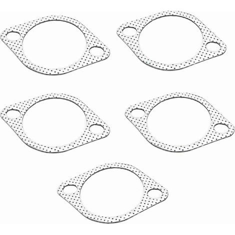 Exhaust gasket, 5 pieces. Reinforced flange, practical for preventing gas leaks. Replacement for old/broken gaskets. (1/4)