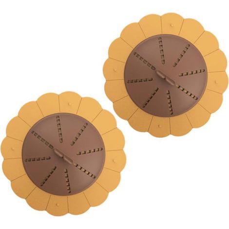 Lot de 2 bouchons de vidange pour lavabo et baignoire avec (1/5)