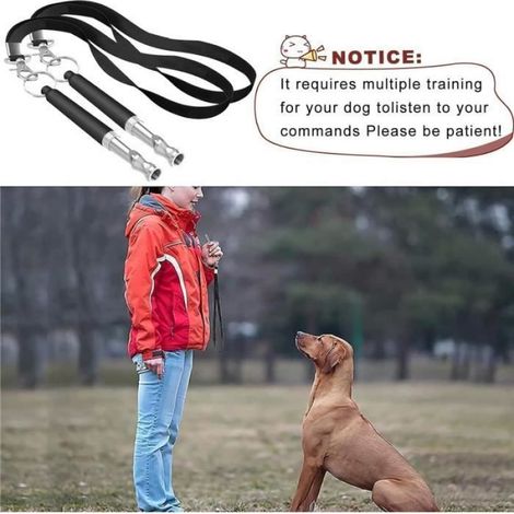 Sifflet Ultrason - 2 Pcs - Fréquence Réglable - Anti Aboiement - Pour Chien et Chat (1/4)