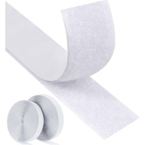Extrem starkes doppelseitiges Klebeband, 8 m × 20 mm × 2,5 mm, zum Aufhängen von Bildern (weiß)