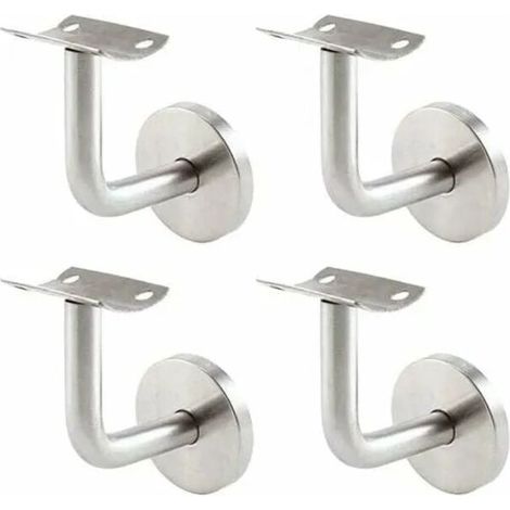 4x Supports de Main Courante Inox 304 pour Rampe Escalier acier inoxydable Soutien Support Mural (1/2)