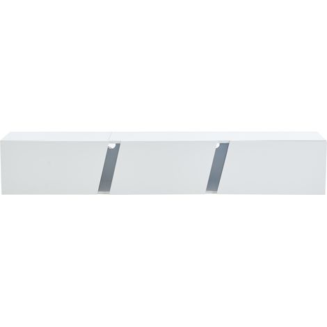 180x35x30cm. Meuble de rangement pour téléviseur monté au mur. Meuble de rangement pour téléviseur équipé d’éclairages LED. Support pour téléviseur avec 3 portes. Conforme aux exigences pour des télév (1/5)