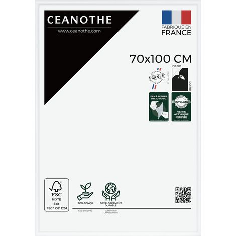 Cadre photo Essentiel exposition blanc 70x100 cm