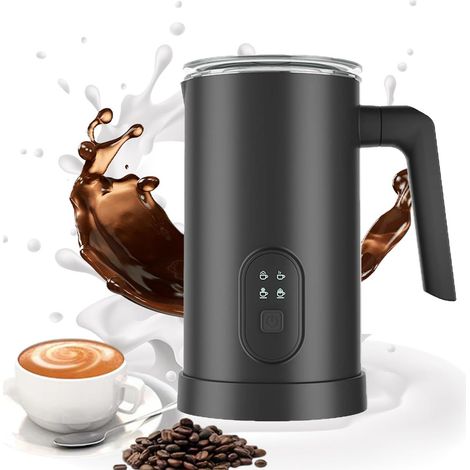 Electric milk frother, 350 ml capacity, automatic milk warmer, auto-off, coffee frother for coffee, latte, black cappuccino (1/5)