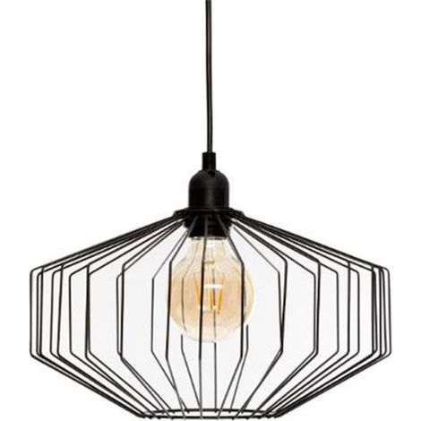 Lampe Suspension en Métal "Azur" 30cm Noir (1/3)