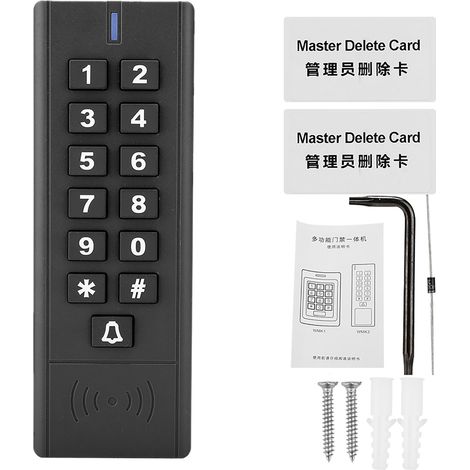 Clavier RFID Wiegand 26 lecteur de carte à code IP67 étanche contrôle d'accès (1/5)