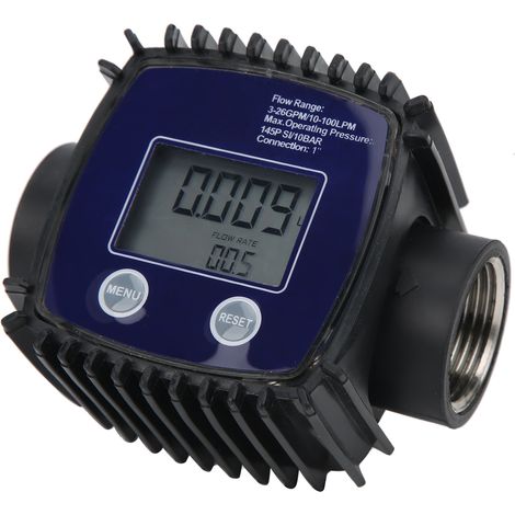 K25 1-Zoll-Digital-Turbinen-Durchflussmesser für Dieselkraftstoffpumpen und Rohrleitungen, DC 2,3–3,3 V (1/5)