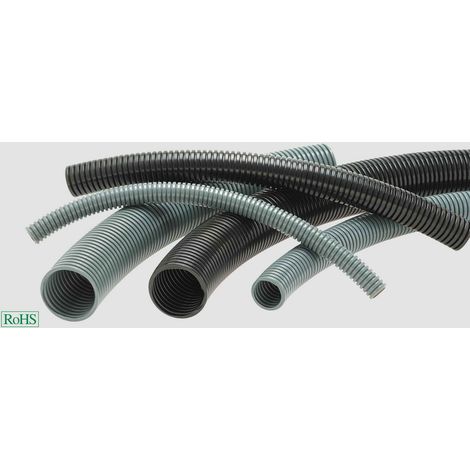 HELU 99620 HELUcond PA6-L Wellrohr Schwarz  6.80 mm  50 m