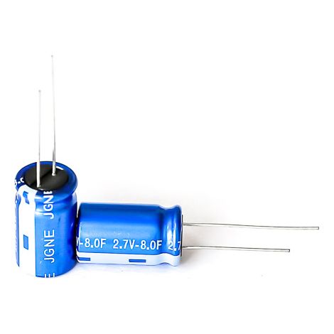 Supercondensateur, 7.5F, 2.7V c.c., Traversant, -40 °C  +70 °C