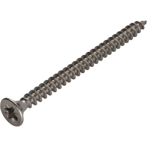 VBA Vis bois agglo Inox A2 Tête fraisée Pozi 6X90-1 pièce