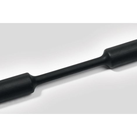 Hellermanntyton Tubo termorretráctil negro 6 mm 1 m
