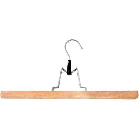 Bardusch-253 Cintre pour Jupe avec Feutrine Bois Naturel 35 x 2,20 x 16 cm (1/2)
