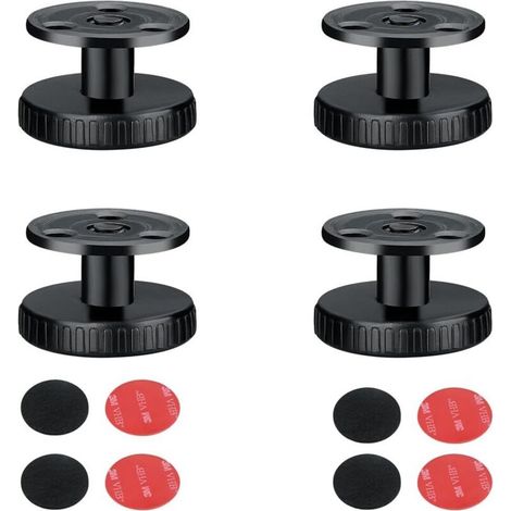 Set mit 4 Möbelfüßen 27-40 mm, höhenverstellbare Füße mit 3M-Kleber und Schaumstoffpads für Tische, Betten usw.