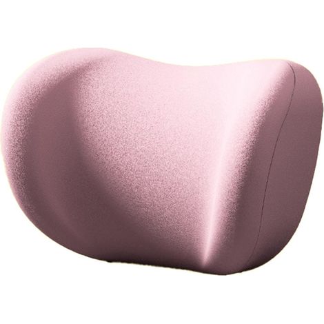Coussin appuie-tête et coussin lombaire lavable et portable pour sièges auto, idéal pour les voyages en voiture. (1/5)