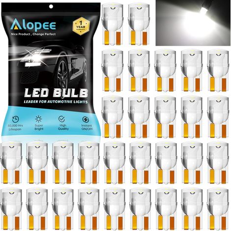 W5W LED Bulb White 12V Car Interior Lighting - Pack of 30 (1/5)