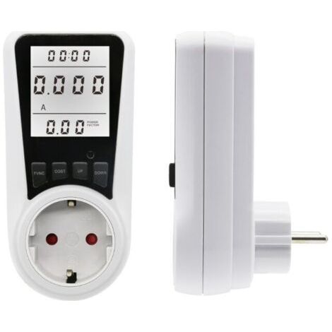 [JAMAIS UTILISÉ]Compteur de consommation d'énergie , compteur de coûts d'électricité, wattmètre, compteur de consommation d'énergie avec grand écran LCD rétroéclairé, protection contre les surcharges  (1/4)