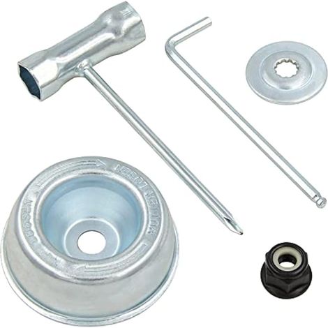 Wantin Kit Adaptateur Lame pour Stihl FS44 FS55 FS56 FS70 FS80 FS83 FS85 FS90 FS100 FS110 FS120 FS130 FS200 FS250 FS460 FS-KM FR85 FR130T FR220 FR220 FR20 FR220 350 FR. 450 FR480 Désherbeur (1/5)