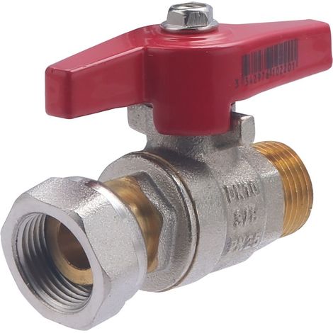 Noyon & Thiebault – Vanne papillon mâle femelle écrou libre 12x17 (3/8) – Raccordement écou tournant – Compatible eau potable – Ouverture quart de tour