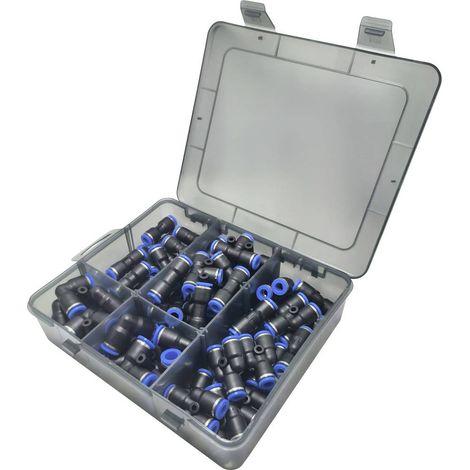 TRU COMPONENTS Connettore pneumatico TC-14109140 TC-Fitting set - 6 mm Ø tubo: 6 mm 60 pz. (1/2)