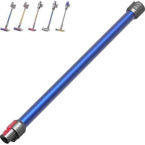Lot de 3 tube Télescopique pour Dyson V7 V8 V10 V11 V15, Télescopique Dégagement Rapide Manche pour Dyson Aspirateur Tube Rallonge Accessoire 72CM- Bleu (1/5)