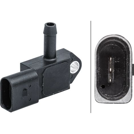 Capteur, pression des gaz échappement Hella 6PP 009 409-581 AUDI 04F145049A