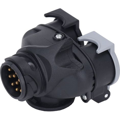 Adaptateur de remorquage 13 broches vers double 7 broches, prise de conversion 12 V 12N 12S pour réfrigérateur de caravane ou remorque. (1/5)