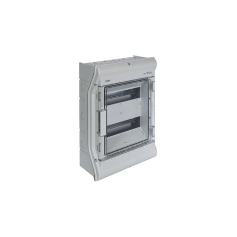 Coffret étanche vector IP55 2 rangées 24 modules h 427mm l 310mm HAGER VE212F
