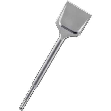 Burin SDS-plus avec douille de fixation SDS-plus, Modèle : Burin bêche, Larg. : 40 mm, Long. 250 mm